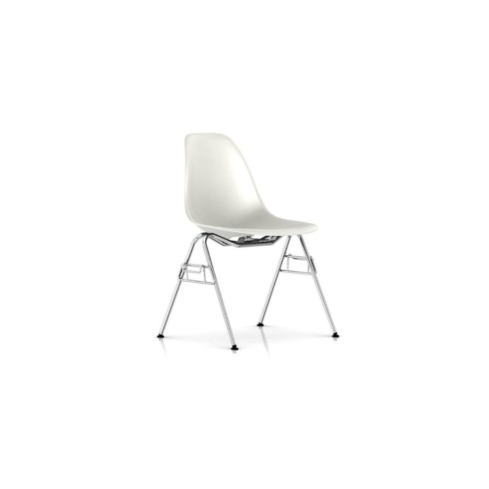 Eames Molded Plastic Side Chair / Stacking Base (12 colors)