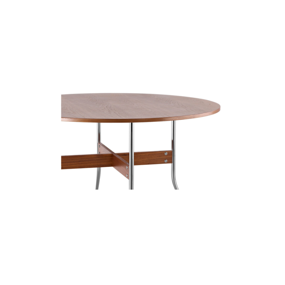 Nelson Swag Leg Dining Table Round - Walnut