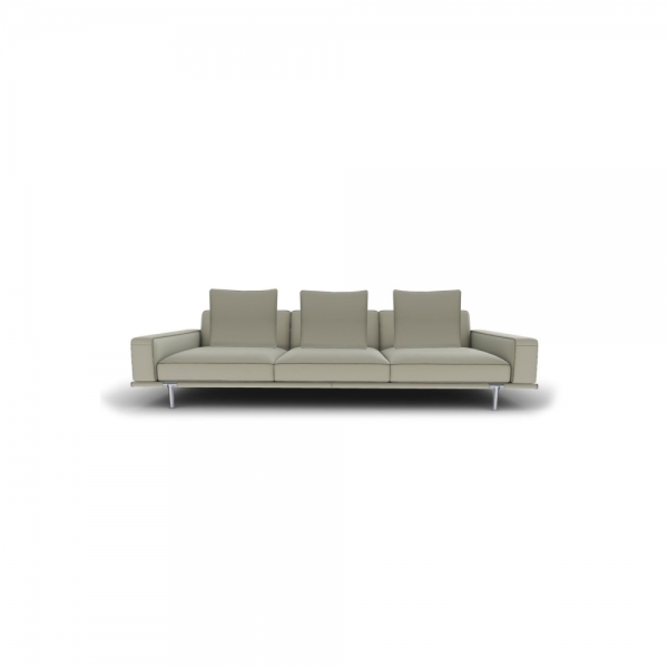 Let it Be 3 Seater Sofa – Low Armrest/Leather SC 173 Glauco