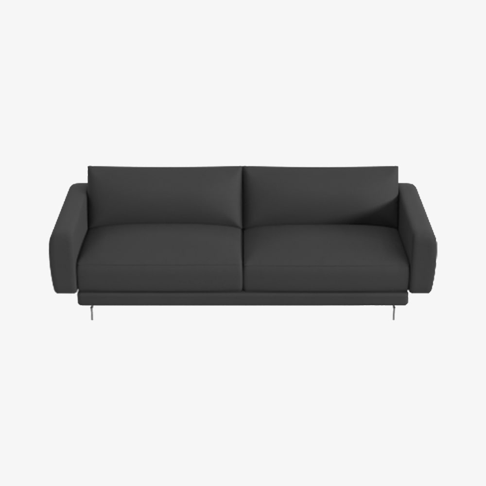 Edge V1 Sofa Mod 13 (Patrol Black, Chrome Leg)