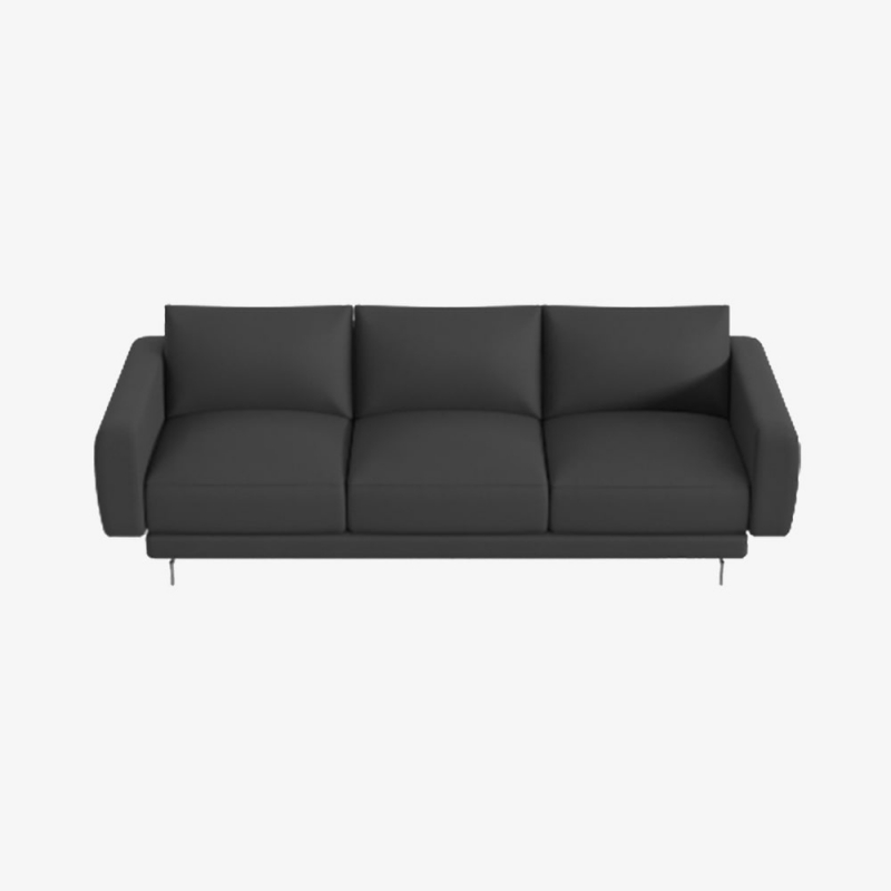 Edge V1 Sofa Mod 17 (Patrol Black, Chrome Leg)